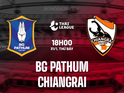 BG Pathum vs Chiangrai: Đại chiến Thái Lan, ai sẽ vươn lên top 3?