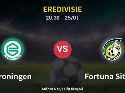 🔴 Trực Tiếp: Groningen 1-2 Fortuna Sittard – Link Xem Eredivisie (Full HD)