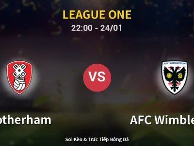 Soi Kèo Rotherham vs AFC Wimbledon – 22:00 24/01 | Nhận Định, Dự Đoán Tỷ Số