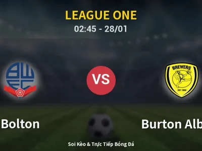 Kết Quả: Bolton 2-1 Burton Albion – Highlight & Bàn Thắng | League One