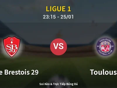 Soi Kèo Stade Brestois 29 vs Toulouse – 23:15 25/01 | Nhận Định, Dự Đoán Tỷ Số