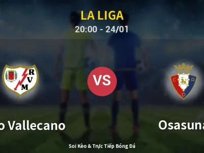 Soi Kèo Rayo Vallecano vs Osasuna – 20:00 24/01 | Nhận Định, Dự Đoán Tỷ Số