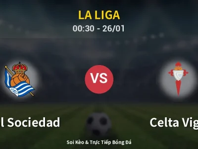 Kết Quả: Real Sociedad 3-1 Celta Vigo – Highlight & Bàn Thắng | La Liga