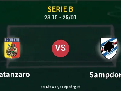 Soi Kèo Catanzaro vs Sampdoria – 23:15 25/01 | Nhận Định, Dự Đoán Tỷ Số