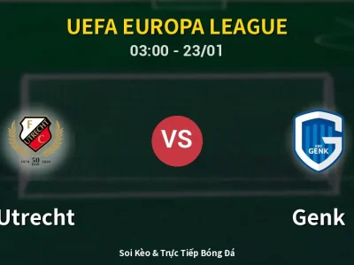 Kết Quả: Utrecht 0-2 Genk – Highlight & Bàn Thắng | UEFA Europa League