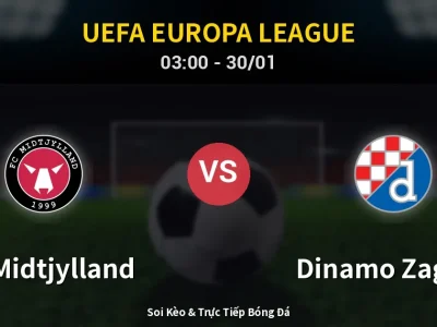 Kết Quả: FC Midtjylland 2-0 Dinamo Zagreb – Highlight & Bàn Thắng | UEFA Europa League