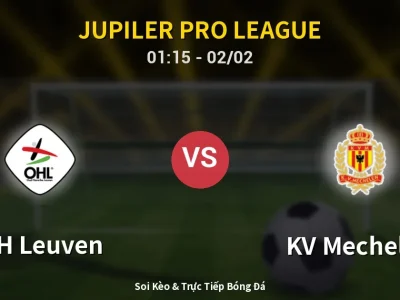Kết Quả: OH Leuven 2-2 KV Mechelen – Highlight & Bàn Thắng | Jupiler Pro League