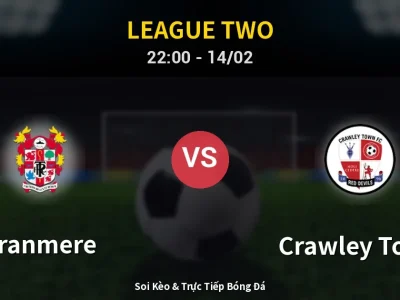 Soi Kèo Tranmere vs Crawley Town – 22:00 14/02 | Nhận Định, Dự Đoán Tỷ Số