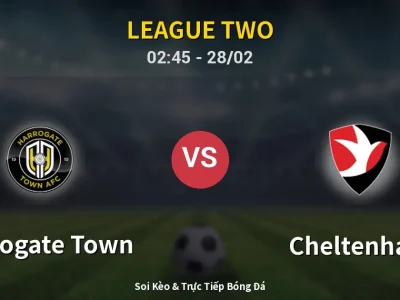 Kết Quả: Harrogate Town 1-1 Cheltenham – Highlight & Bàn Thắng | League Two