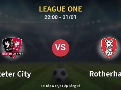 Soi Kèo Exeter City vs Rotherham – 22:00 31/01 | Nhận Định, Dự Đoán Tỷ Số