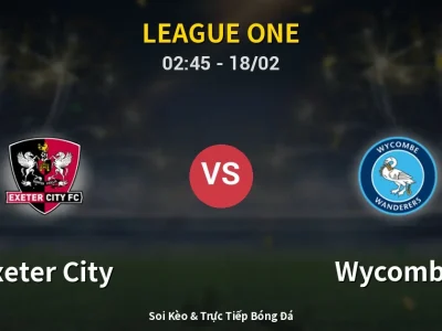 Kết Quả: Exeter City 1-1 Wycombe – Highlight & Bàn Thắng | League One