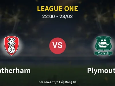 Soi Kèo Rotherham vs Plymouth – 22:00 28/02 | Nhận Định, Dự Đoán Tỷ Số