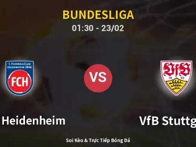 Kết Quả: 1. FC Heidenheim 3-3 VfB Stuttgart – Highlight & Bàn Thắng | Bundesliga