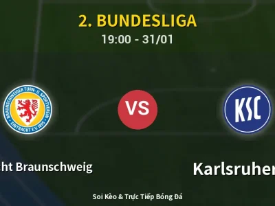 Kết Quả: Eintracht Braunschweig 1-0 Karlsruher SC – Highlight & Bàn Thắng | 2. Bundesliga
