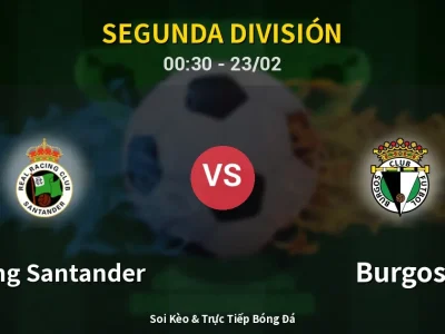 Kết Quả: Racing Santander 1-0 Burgos – Highlight & Bàn Thắng | Segunda División