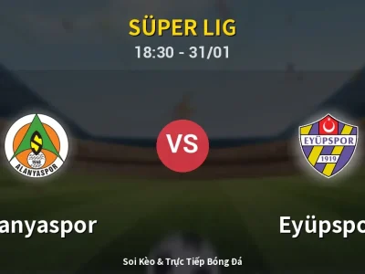 Kết Quả: Alanyaspor 1-3 Eyüpspor – Highlight & Bàn Thắng | Süper Lig