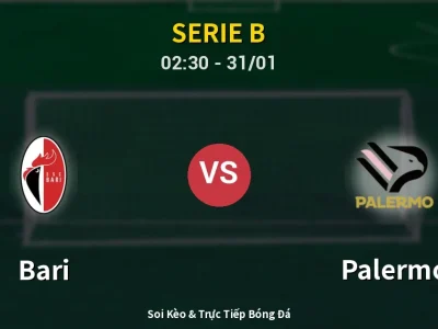 Kết Quả: Bari 0-3 Palermo – Highlight & Bàn Thắng | Serie B