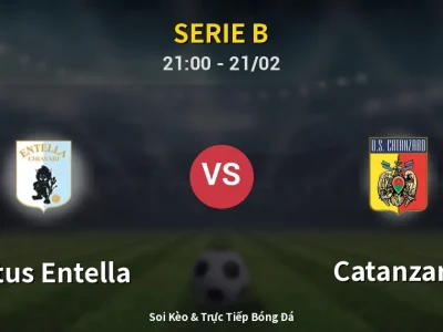 🔴 Trực Tiếp: Virtus Entella 0-1 Catanzaro – Link Xem Serie B (Full HD)