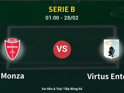 Kết Quả: Monza 2-0 Virtus Entella – Highlight & Bàn Thắng | Serie B