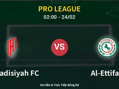 Kết Quả: Al-Qadisiyah FC 4-0 Al-Ettifaq – Highlight & Bàn Thắng | Pro League