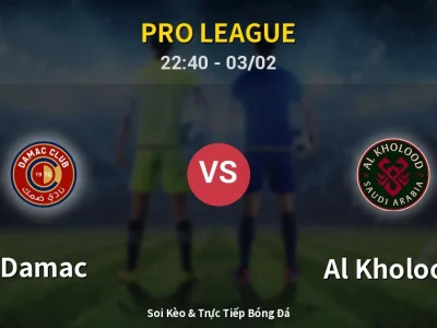 🔴 Trực Tiếp: Damac 0-0 Al Kholood – Link Xem Pro League (Full HD)