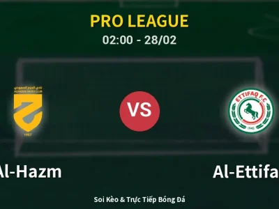 Kết Quả: Al-Hazm 3-1 Al-Ettifaq – Highlight & Bàn Thắng | Pro League