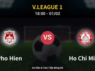 Kết Quả: Pho Hien 1-2 Ho Chi Minh – Highlight & Bàn Thắng | V.League 1