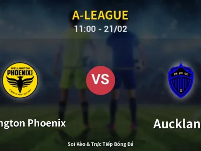 Kết Quả: Wellington Phoenix 0-5 Auckland – Highlight & Bàn Thắng | A-League