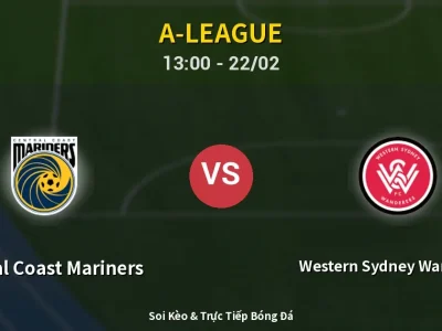 Kết Quả: Central Coast Mariners 3-2 Western Sydney Wanderers – Highlight & Bàn Thắng | A-League