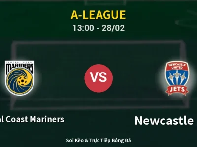Kết Quả: Central Coast Mariners 0-0 Newcastle Jets – Highlight & Bàn Thắng | A-League