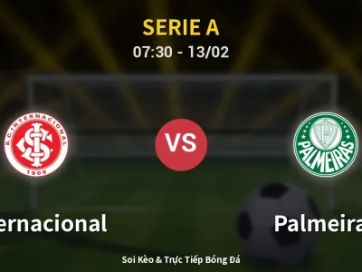 Kết Quả: Internacional 1-3 Palmeiras – Highlight & Bàn Thắng | Serie A