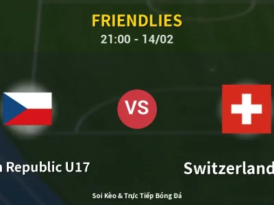 Soi Kèo Czech Republic U17 vs Switzerland U17 – 21:00 14/02 | Nhận Định, Dự Đoán Tỷ Số