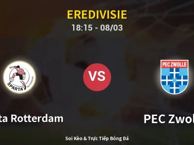 Kết Quả: Sparta Rotterdam 1-1 PEC Zwolle – Highlight & Bàn Thắng | Eredivisie