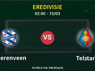 Kết Quả: Heerenveen 3-0 Telstar – Highlight & Bàn Thắng | Eredivisie