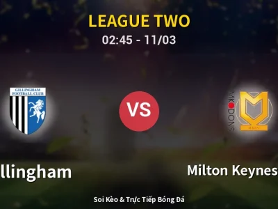 Kết Quả: Gillingham 1-5 Milton Keynes Dons – Highlight & Bàn Thắng | League Two