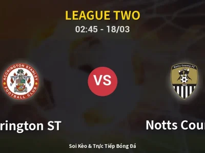 Kết Quả: Accrington ST 0-4 Notts County – Highlight & Bàn Thắng | League Two