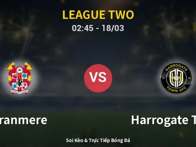 🔴 Trực Tiếp: Tranmere 0-3 Harrogate Town – Link Xem League Two (Full HD)