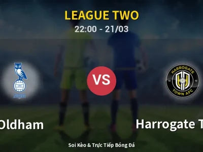Soi Kèo Oldham vs Harrogate Town – 22:00 21/03 | Nhận Định, Dự Đoán Tỷ Số