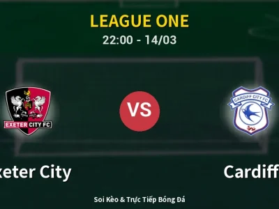 Soi Kèo Exeter City vs Cardiff – 22:00 14/03 | Nhận Định, Dự Đoán Tỷ Số