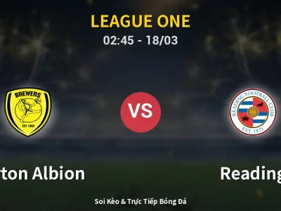 Kết Quả: Burton Albion 1-2 Reading – Highlight & Bàn Thắng | League One