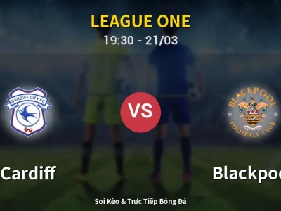 🔴 Trực Tiếp: Cardiff 0-0 Blackpool – Link Xem League One (Full HD)