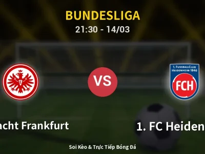 Soi Kèo Eintracht Frankfurt vs 1. FC Heidenheim – 21:30 14/03 | Nhận Định, Dự Đoán Tỷ Số