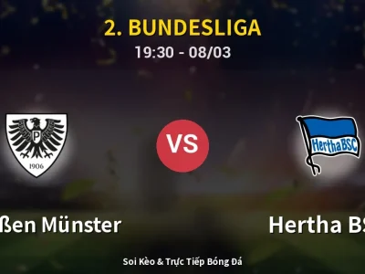 🔴 Trực Tiếp: Preußen Münster 1-1 Hertha BSC – Link Xem 2. Bundesliga (Full HD)