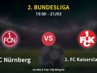 Kết Quả: 1. FC Nürnberg 3-0 1. FC Kaiserslautern – Highlight & Bàn Thắng | 2. Bundesliga