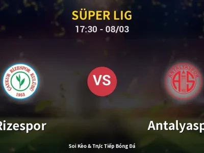Kết Quả: Rizespor 1-0 Antalyaspor – Highlight & Bàn Thắng | Süper Lig