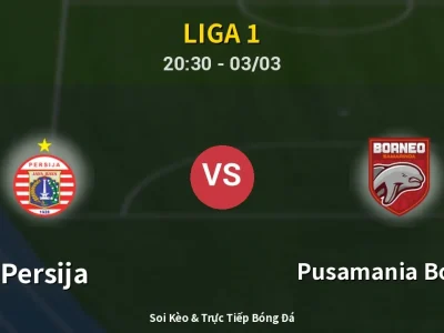 Kết Quả: Persija 2-2 Pusamania Borneo – Highlight & Bàn Thắng | Liga 1