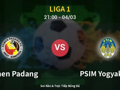 Soi Kèo Semen Padang vs PSIM Yogyakarta – 21:00 04/03 | Nhận Định, Dự Đoán Tỷ Số