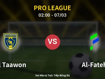 Kết Quả: Al Taawon 3-2 Al-Fateh – Highlight & Bàn Thắng | Pro League