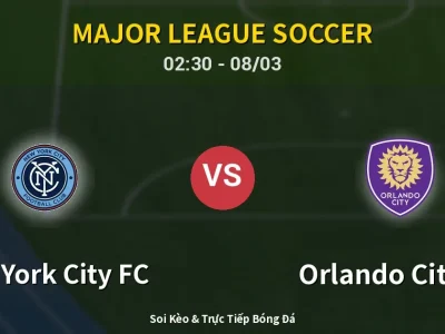 Kết Quả: New York City FC 5-0 Orlando City SC – Highlight & Bàn Thắng | Major League Soccer
