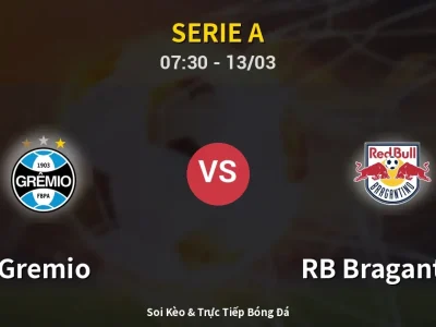 Kết Quả: Gremio 1-1 RB Bragantino – Highlight & Bàn Thắng | Serie A